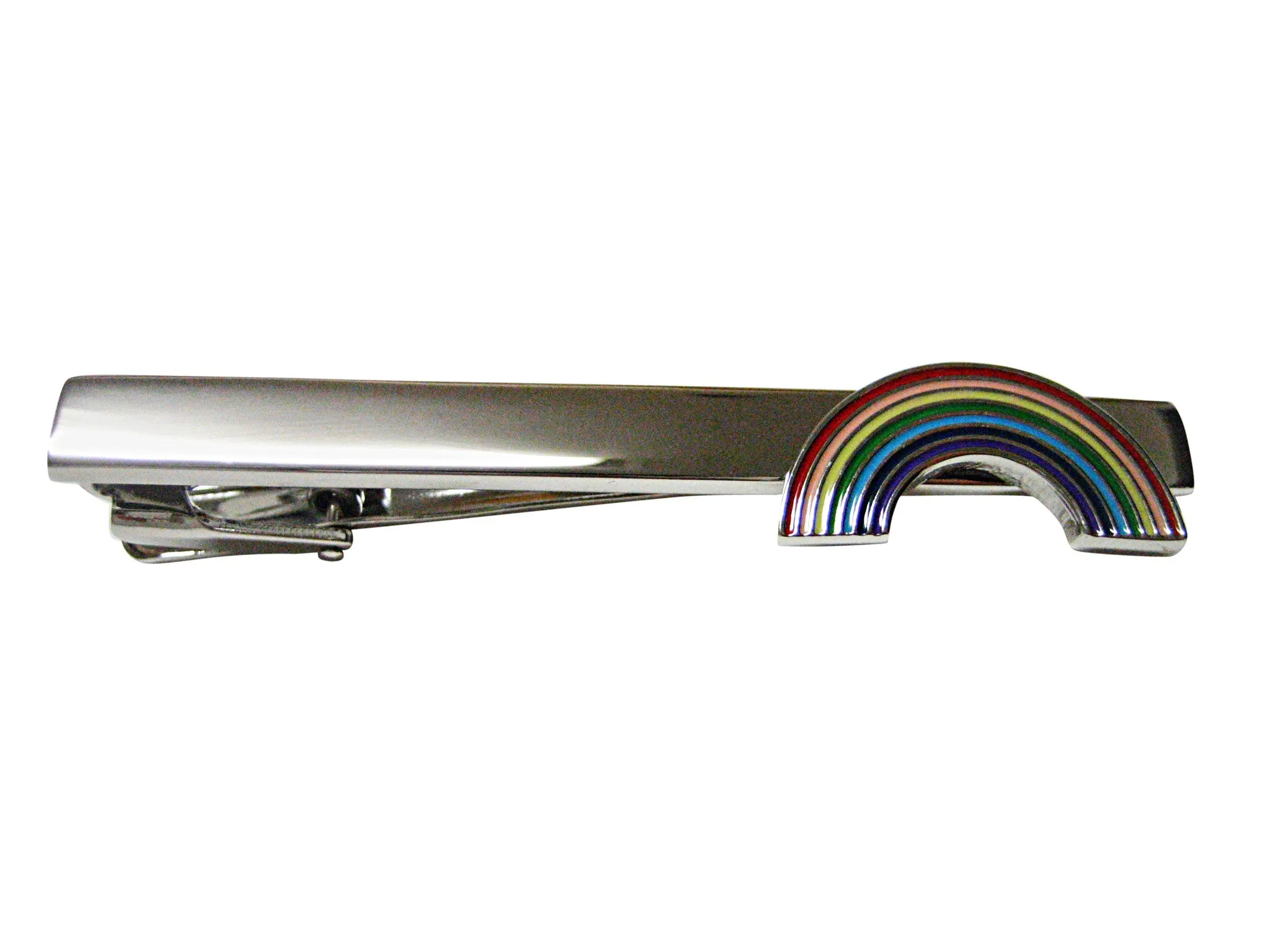 Rainbow Square Tie Clip