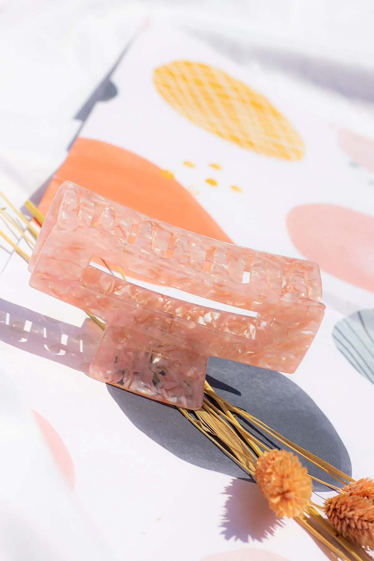 Rectangle Cut Out Classic Claw Hair Clip