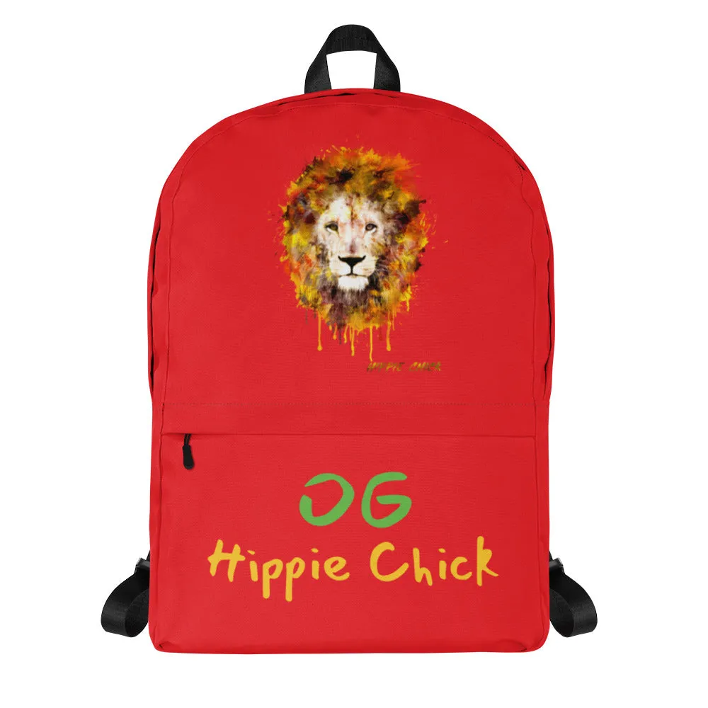 Red Backpack - OG Hippie Chick