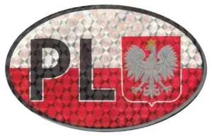 Reflective Sticker - White Eagle & PL