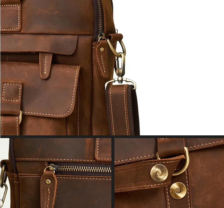 Retro Business Cowhide Bag