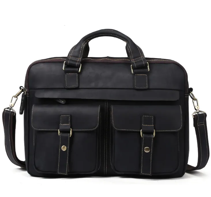 Retro Business Cowhide Bag