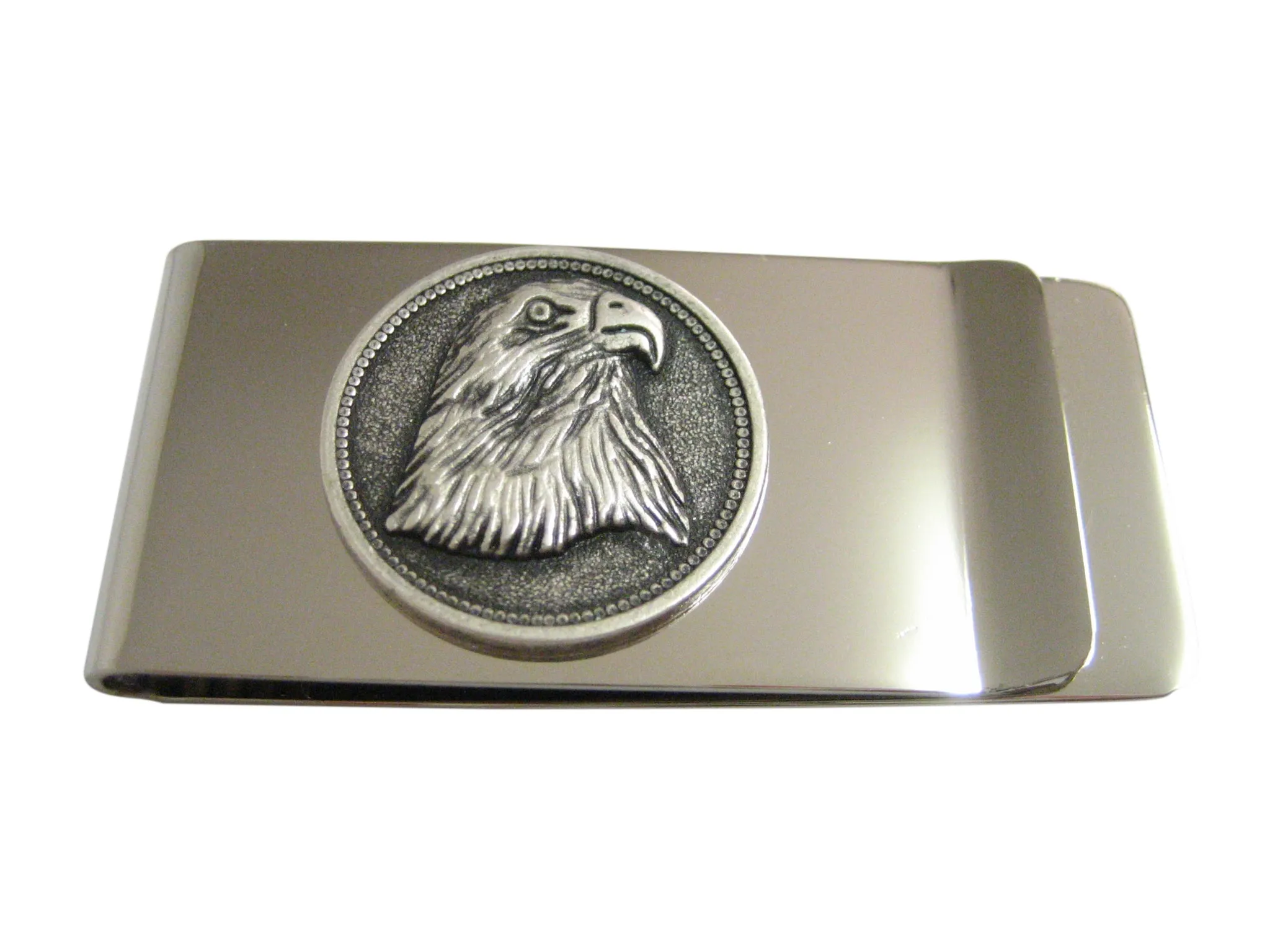 Round Eagle Bird Head Money Clip