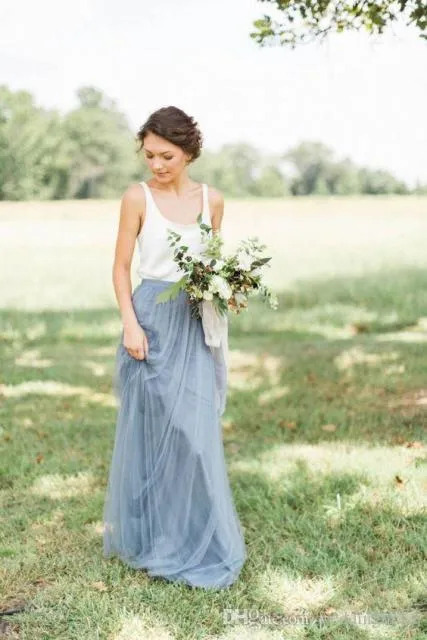 Roycebridal Cheap Two Tones Bridesmaid  Dresses