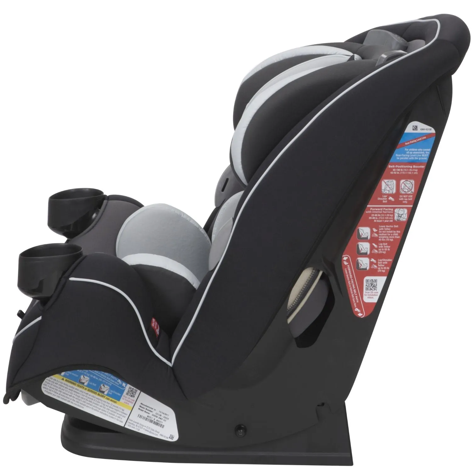 Safety 1st Grow and Go Convertible Car Seats - Carbon Ink