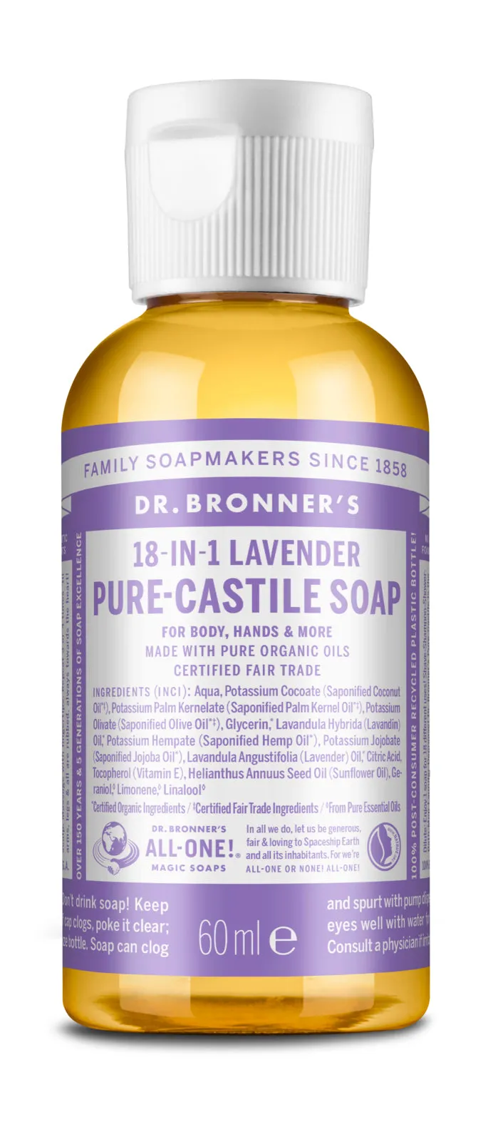SAPONE LIQUIDO 18 usi in 1 LAVANDA