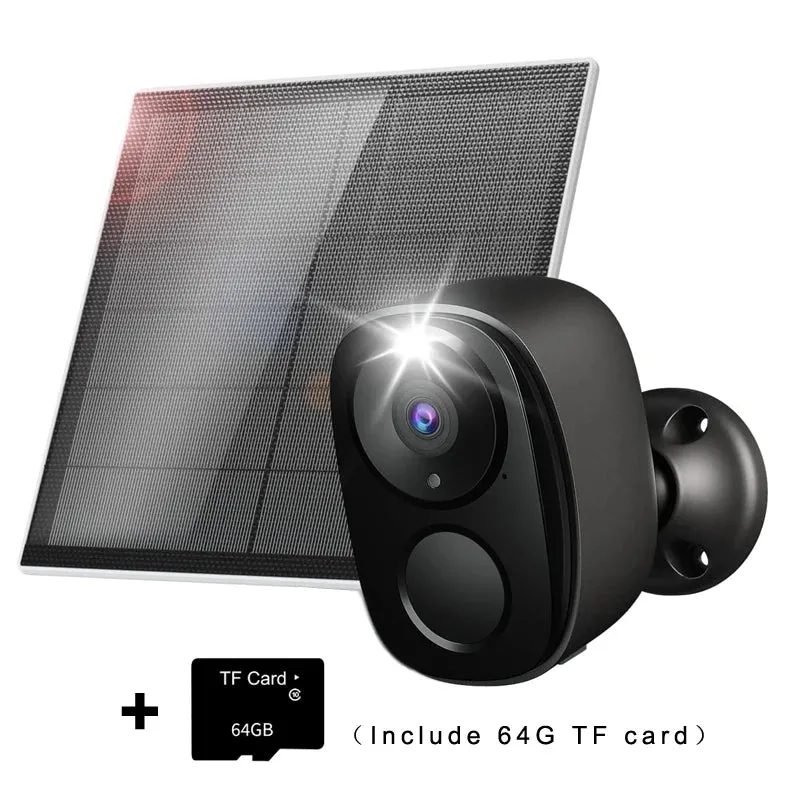 Security Camera Wireless Outdoor WiFi solar AI Motion Siren Night Vision