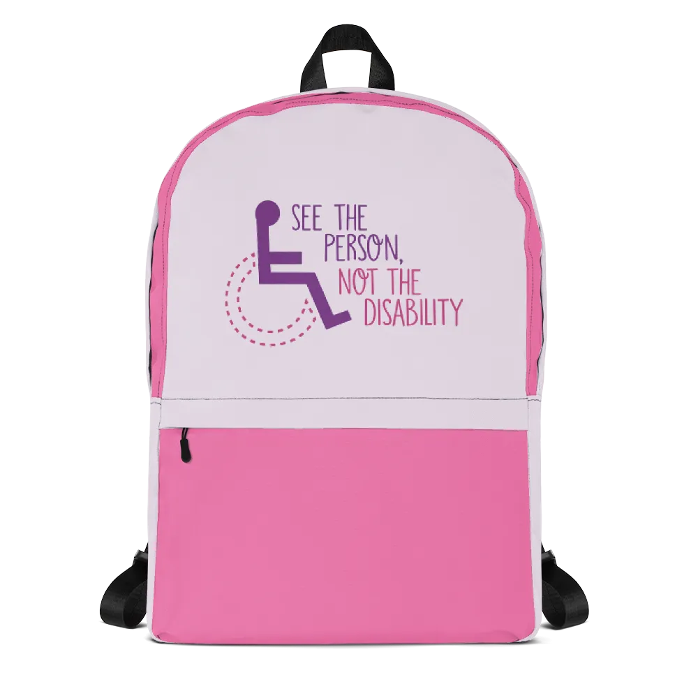 See the Person, Not the Disability (Girl's Backpack)