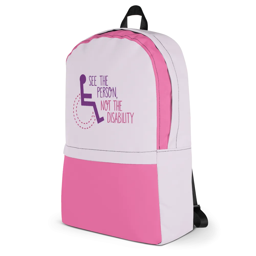 See the Person, Not the Disability (Girl's Backpack)