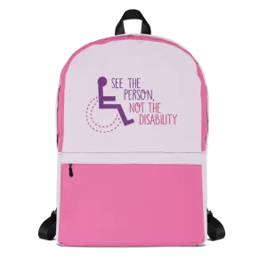 See the Person, Not the Disability (Girl's Backpack)