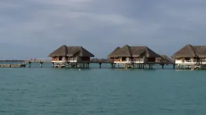 Several Huts at a Bora Bora Resort