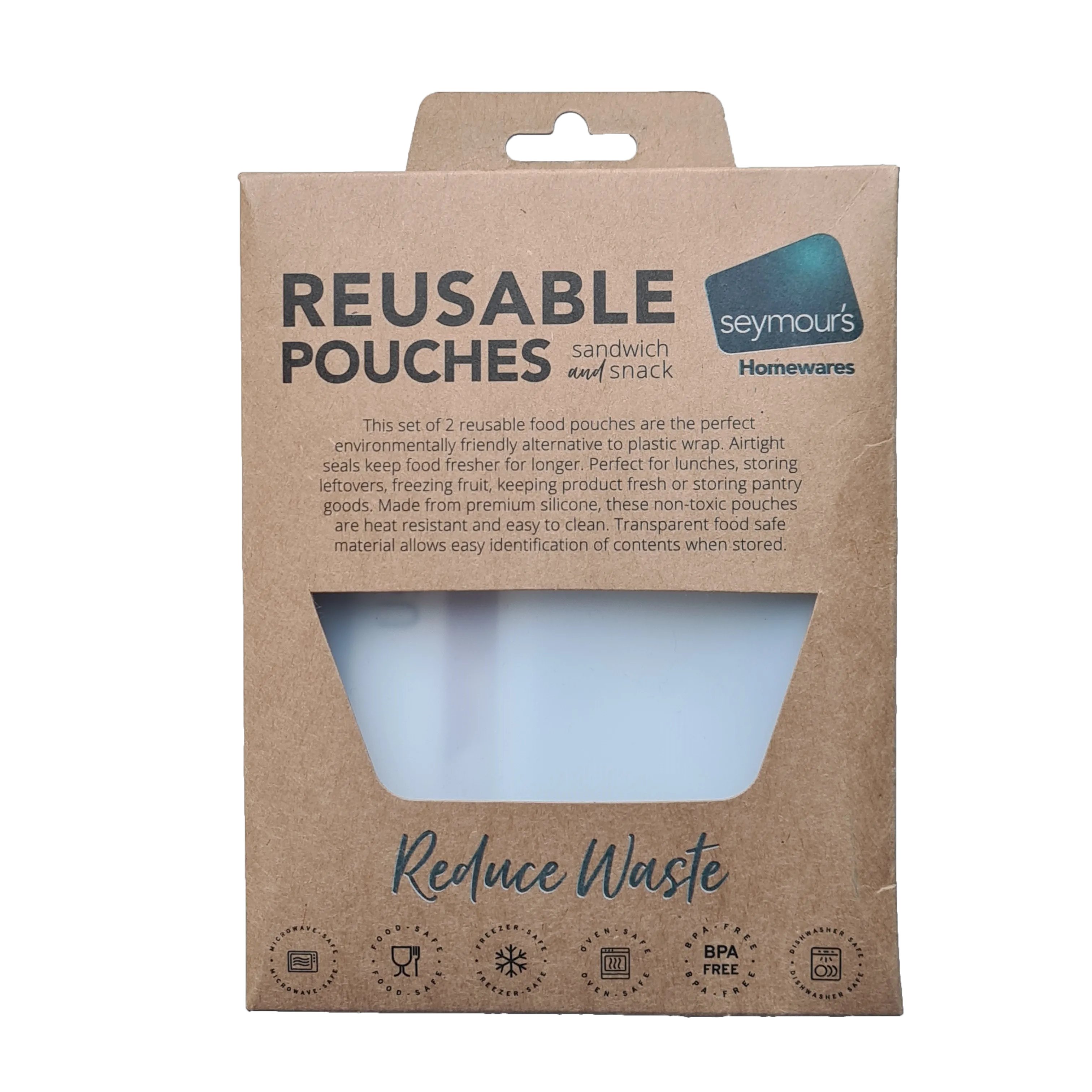 Seymours Silicone Pouch 2 Pack – 120ml & 700ml