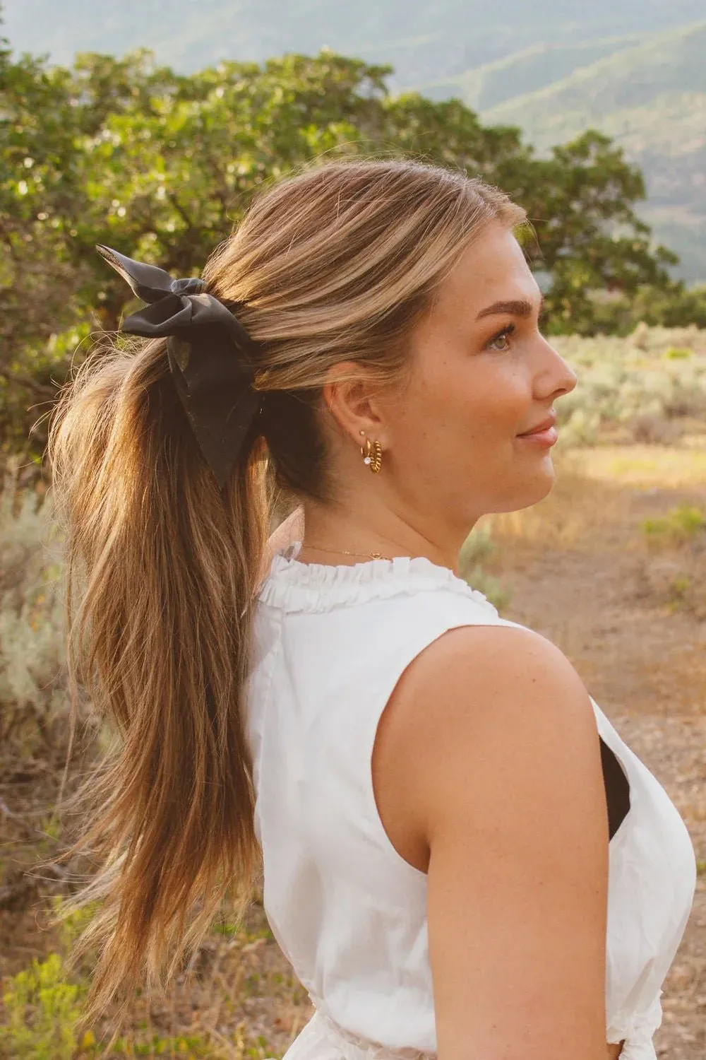 Sheer Bow Banana Clip - 2 Colors