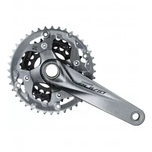 Shimano M4050 - 9 Speed Alivio 2PC Chainset 22-30-40T in Black/Silver - 170mm
