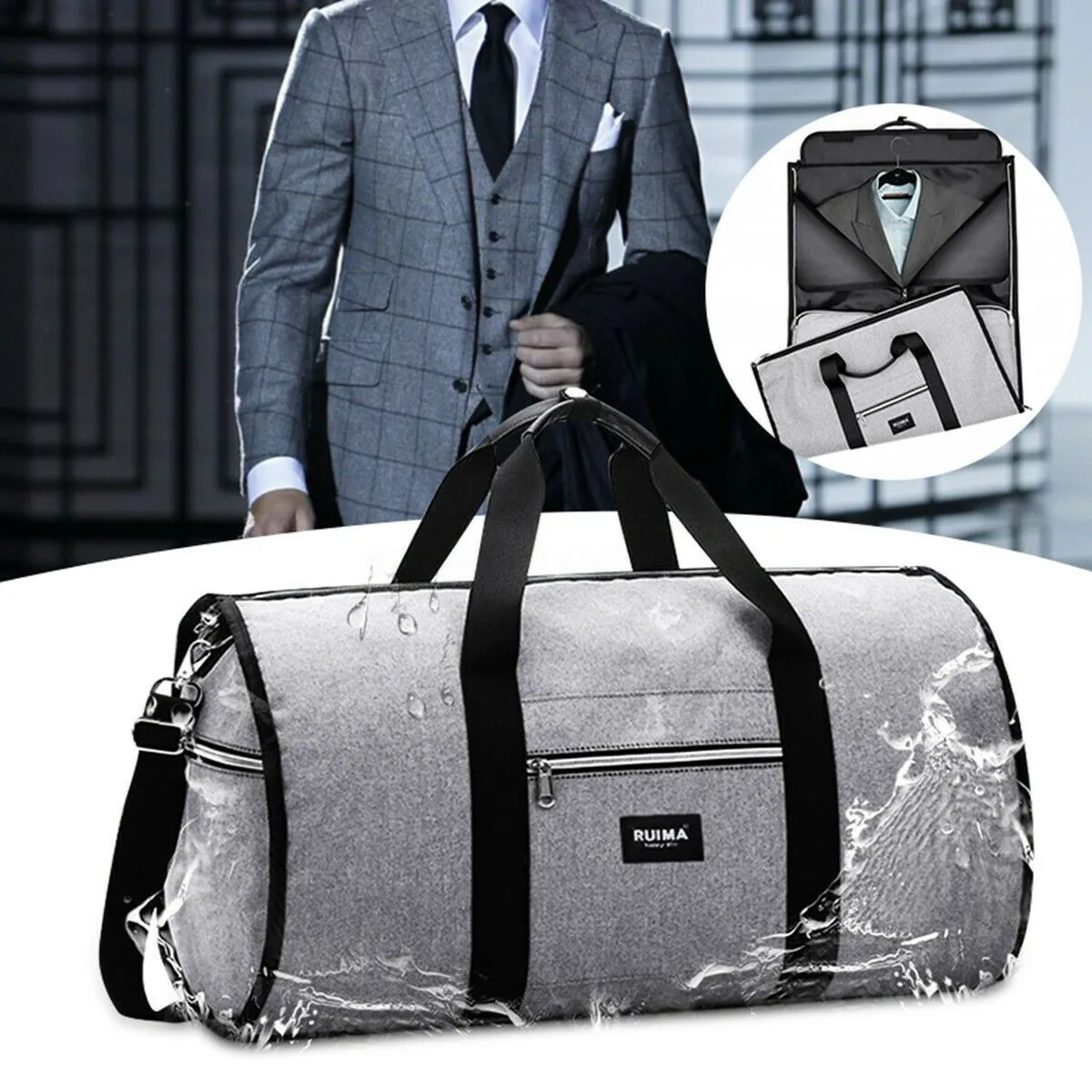 Shipmaster™  Convertible Anti-Wrinkle Travel Duffel Bag