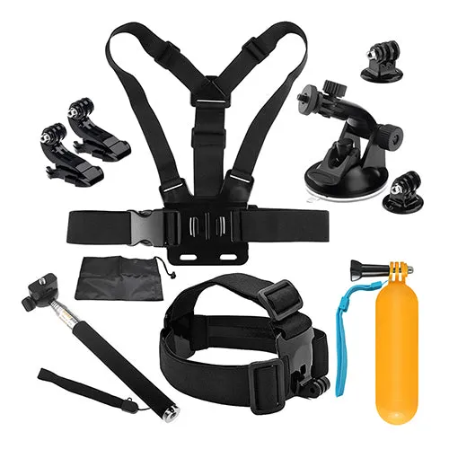 SHOOT Action Camera Accessory Tripod Monopod Head Chest Strap Mount for GoPro Hero 6 4 SJCAM SJ7 Xiaomi Yi 4K 2 Eken H9 Sony Cam