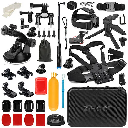 SHOOT Action Camera Accessory Tripod Monopod Head Chest Strap Mount for GoPro Hero 6 4 SJCAM SJ7 Xiaomi Yi 4K 2 Eken H9 Sony Cam