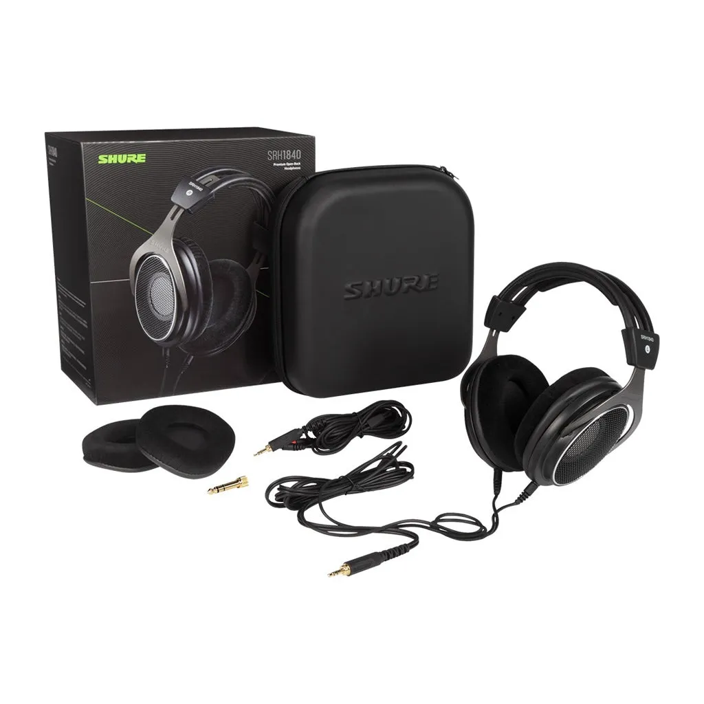 Shure SRH1840 Premium Open-Back Headphones for Smooth, Extended Highs and Accurate Bass (New Packaging)