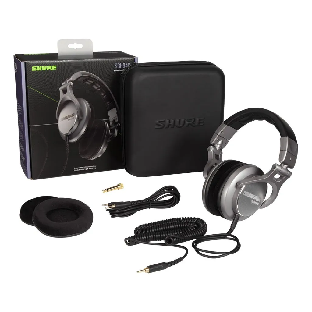 Shure SRH940 Professional Reference Headphones for Critical Listening, Monitoring & Mastering