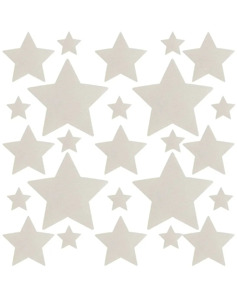 Silver Reflective Starry Nights Nipple Sticker Top