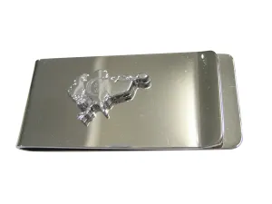Singapore Map Shape and Flag Design Money Clip