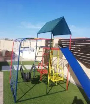 Single  Jungle Gym With 2 Seater  Swing
