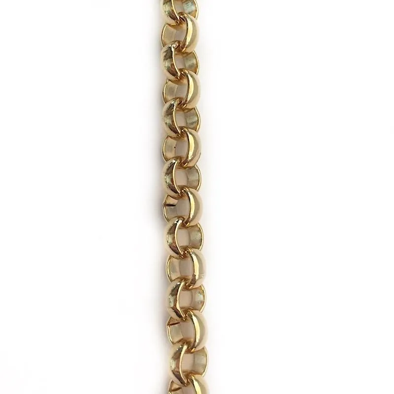 Small Gold Rolo Link Chain by the Inch (#609)