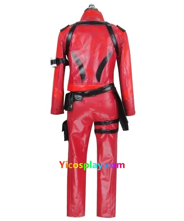 Soldier 76 Red Halloween Immortal Skin Cosplay Costume Outfit