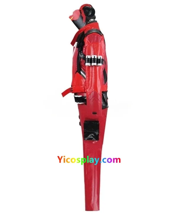 Soldier 76 Red Halloween Immortal Skin Cosplay Costume Outfit