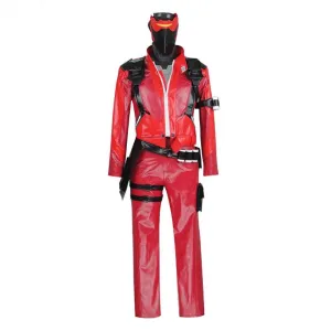 Soldier 76 Red Halloween Immortal Skin Cosplay Costume Outfit