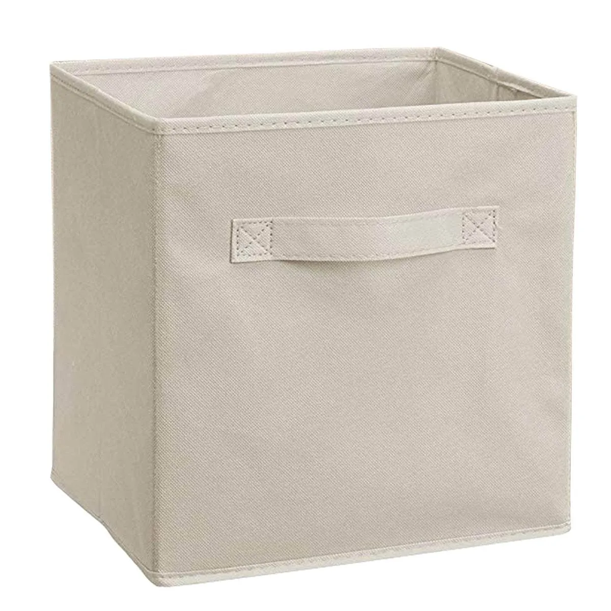 Solid Color Lid Storage Box Wardrobe Storage Box Fabric Toy Storage Box Drawer Box Sundries Basket 27 27 28