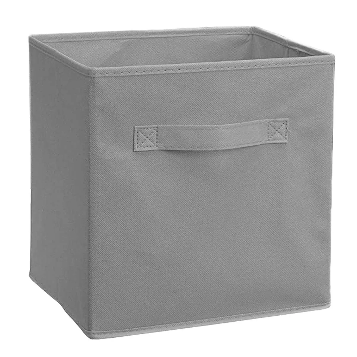 Solid Color Lid Storage Box Wardrobe Storage Box Fabric Toy Storage Box Drawer Box Sundries Basket 27 27 28