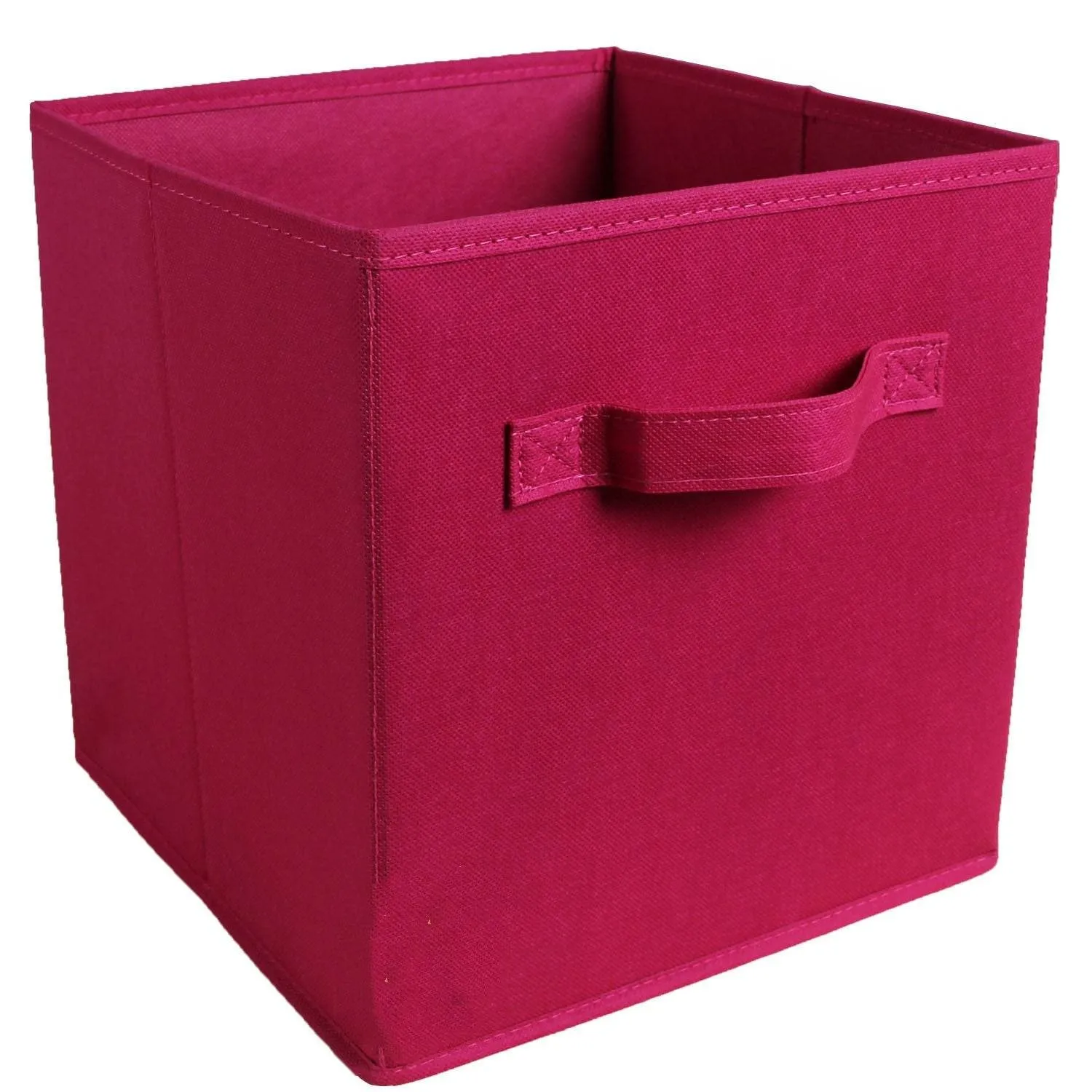 Solid Color Lid Storage Box Wardrobe Storage Box Fabric Toy Storage Box Drawer Box Sundries Basket 27 27 28