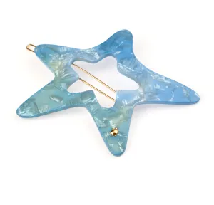 Star Handmade Hair Clip pastel blue