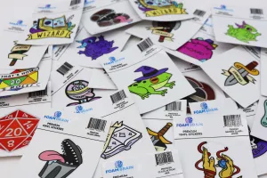 Sticker with Hangtag