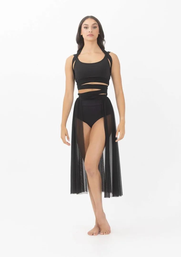 Studio 7 Convertible Mesh Overdress | Black