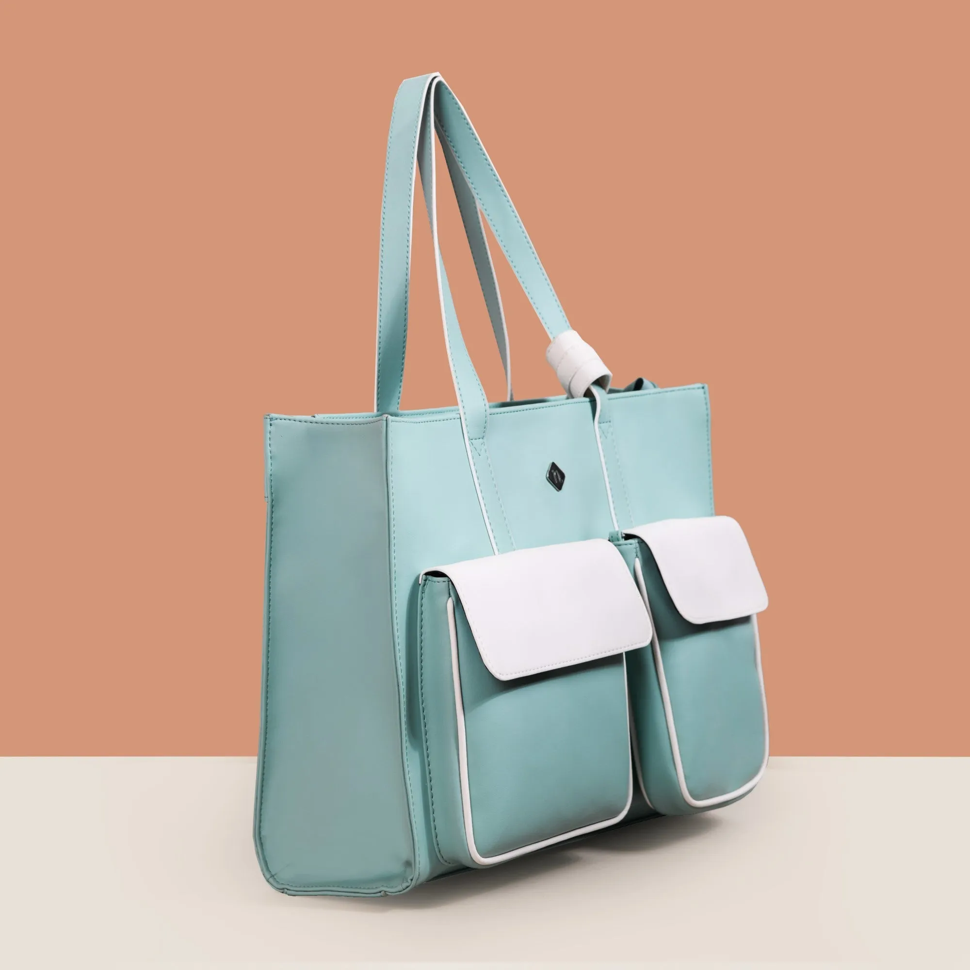 Stylish Travel Tote Bag Turquoise
