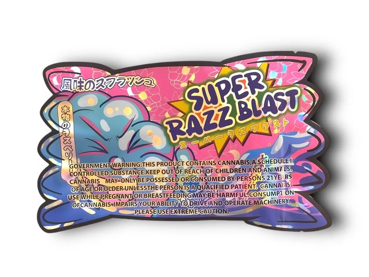 Super Razz Blast Mylar Bag 1 Ounce