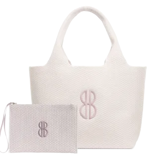 Sutton City Tote - Petal Pink Diamond Monogram - Large