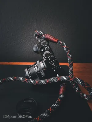 Tartan Black Camera Strap