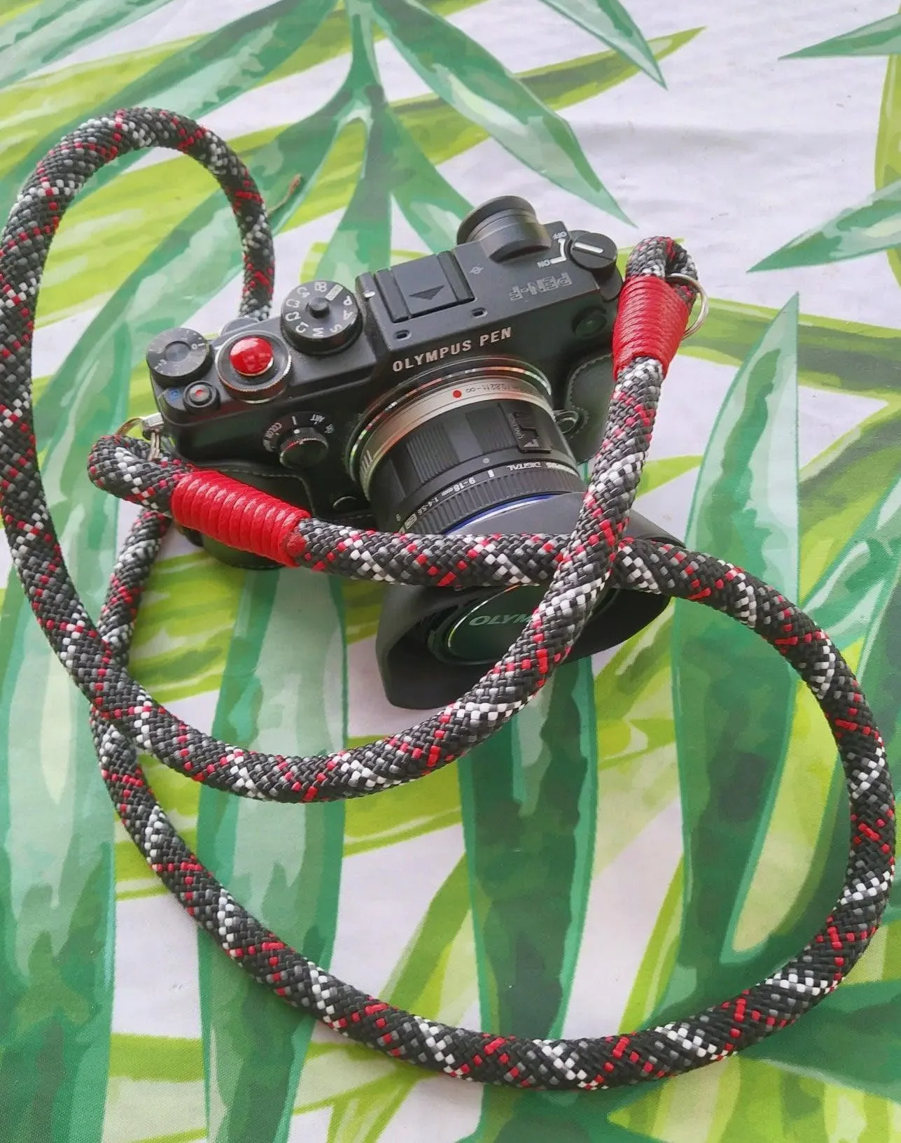 Tartan Black Camera Strap