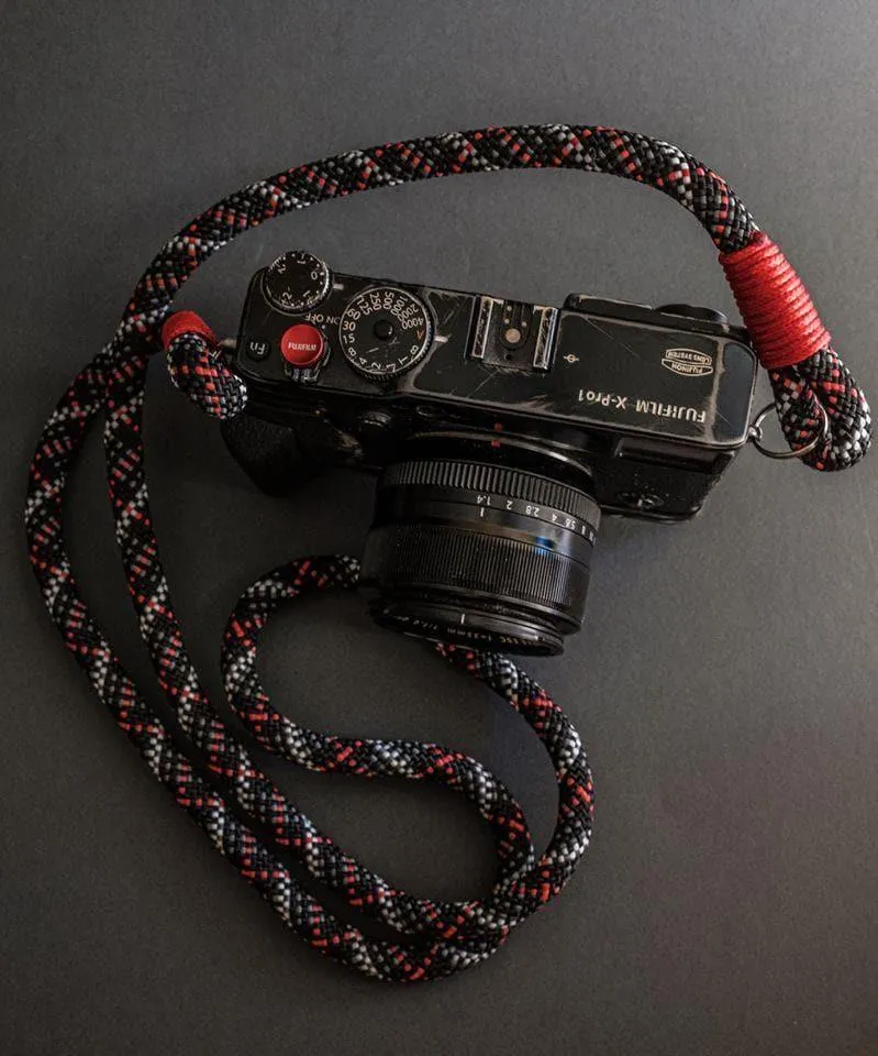Tartan Black Camera Strap