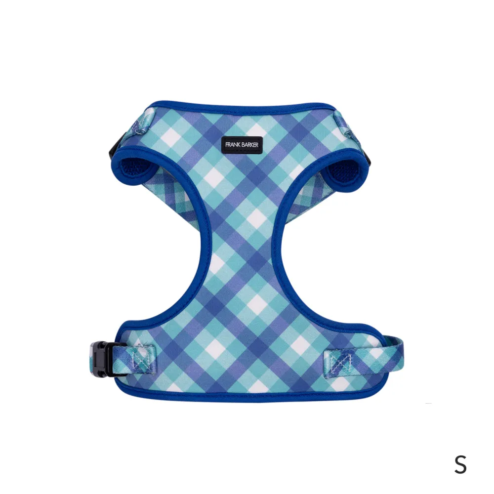 Teal Gingham Harness