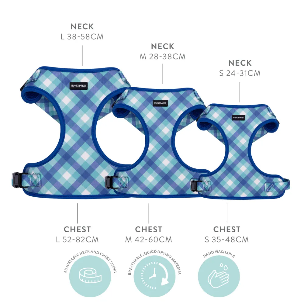 Teal Gingham Harness