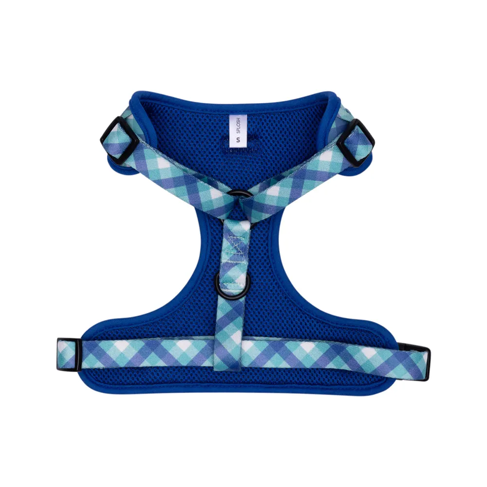 Teal Gingham Harness
