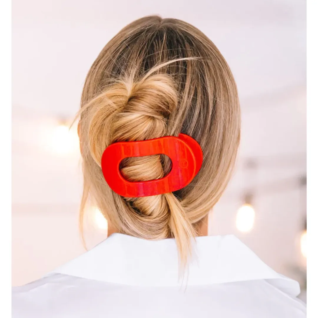 Teleties Shimmer Medium Flat Round Hair Clip