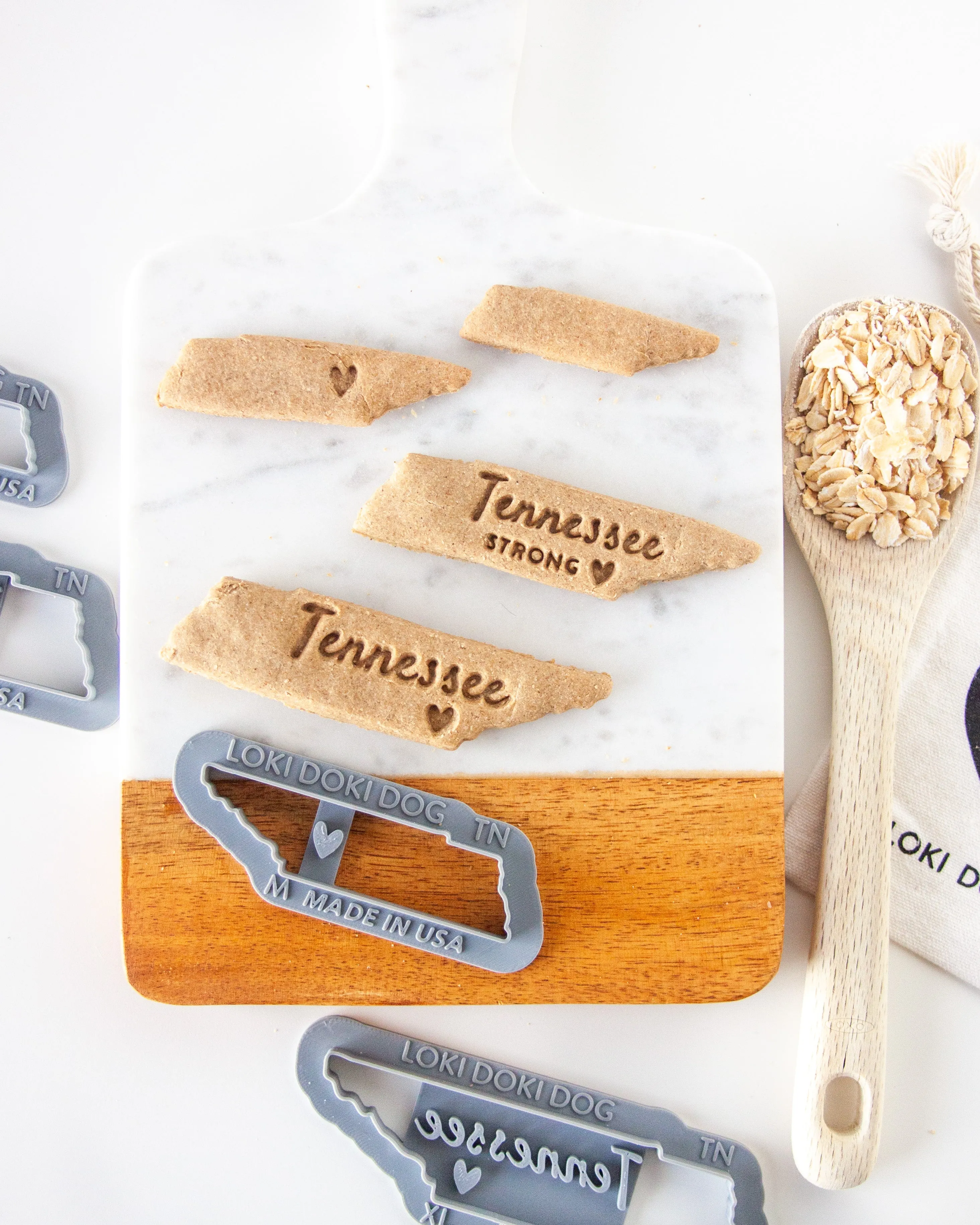 Tennessee State Shaped Cookie Cutter (Multiple Styles Available)