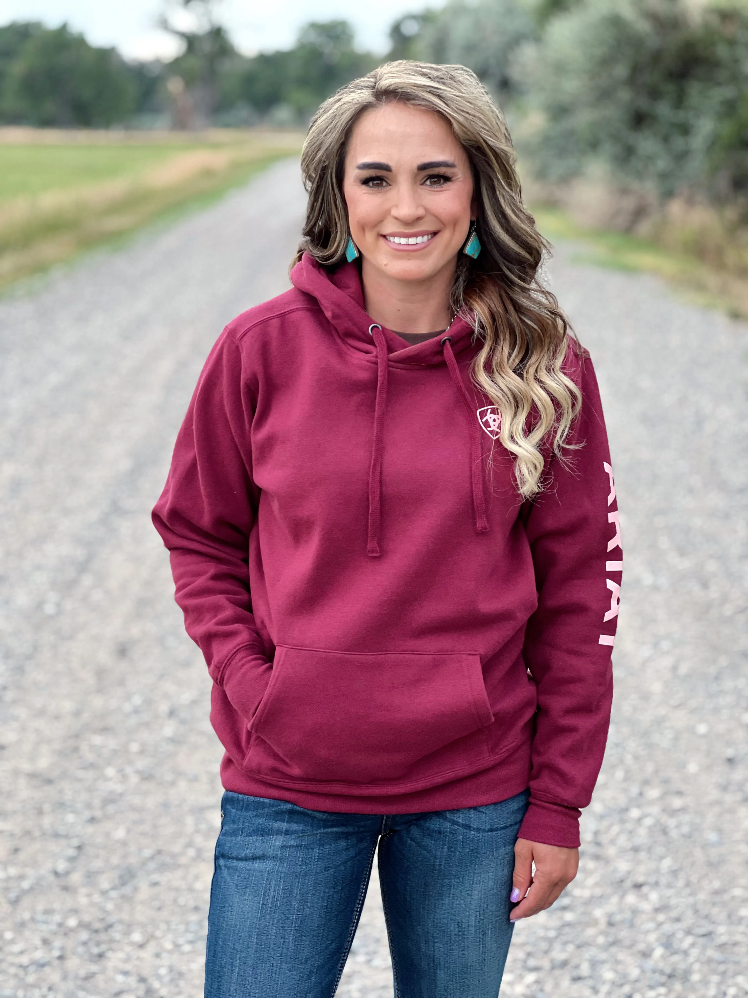 The Auburn Hoodie in Maroon