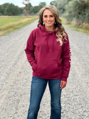 The Auburn Hoodie in Maroon