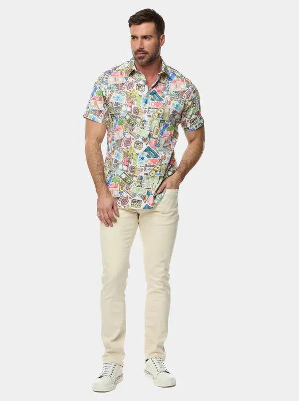 The Heist Short Sleeve Button Down Shirt